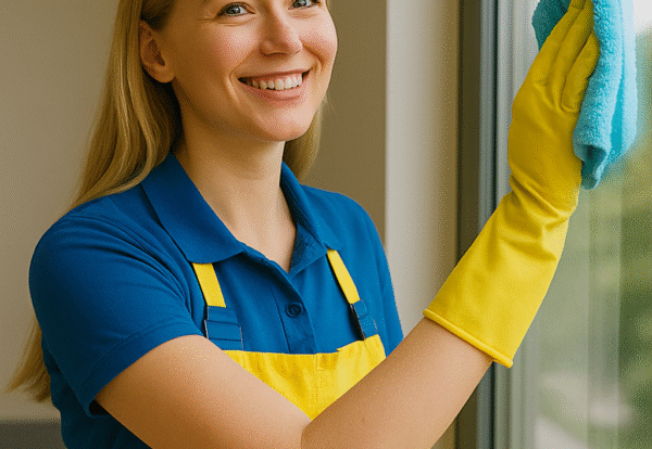 Bremer Glanzwerk Team cleaning glass wall Bremer Glanzwerk Team cleaning glass wall